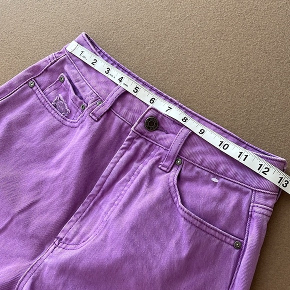 AFRM ODEN Purple Distressed Jeans - 26 - Picture 5 of 12